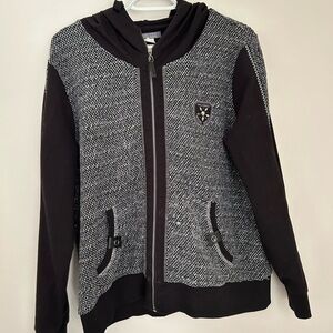 Dolcezza Black Hooded Jacket